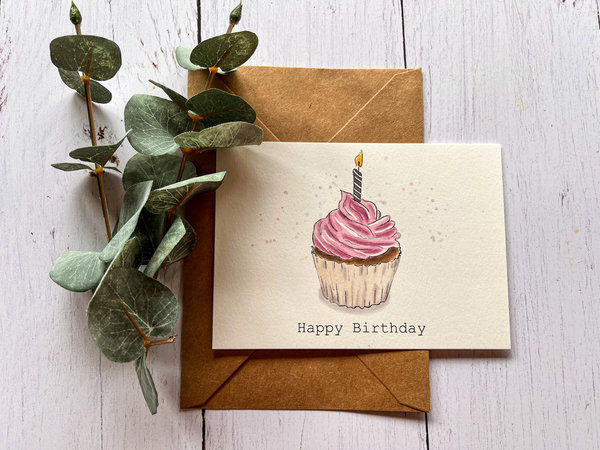 Geburtstagskarte Cupcake
