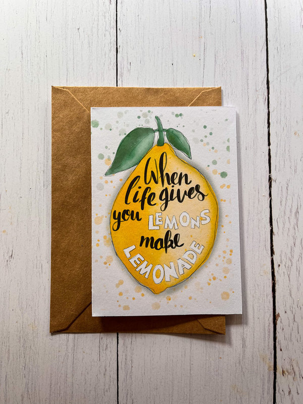 Postkarte - When life gives you lemons